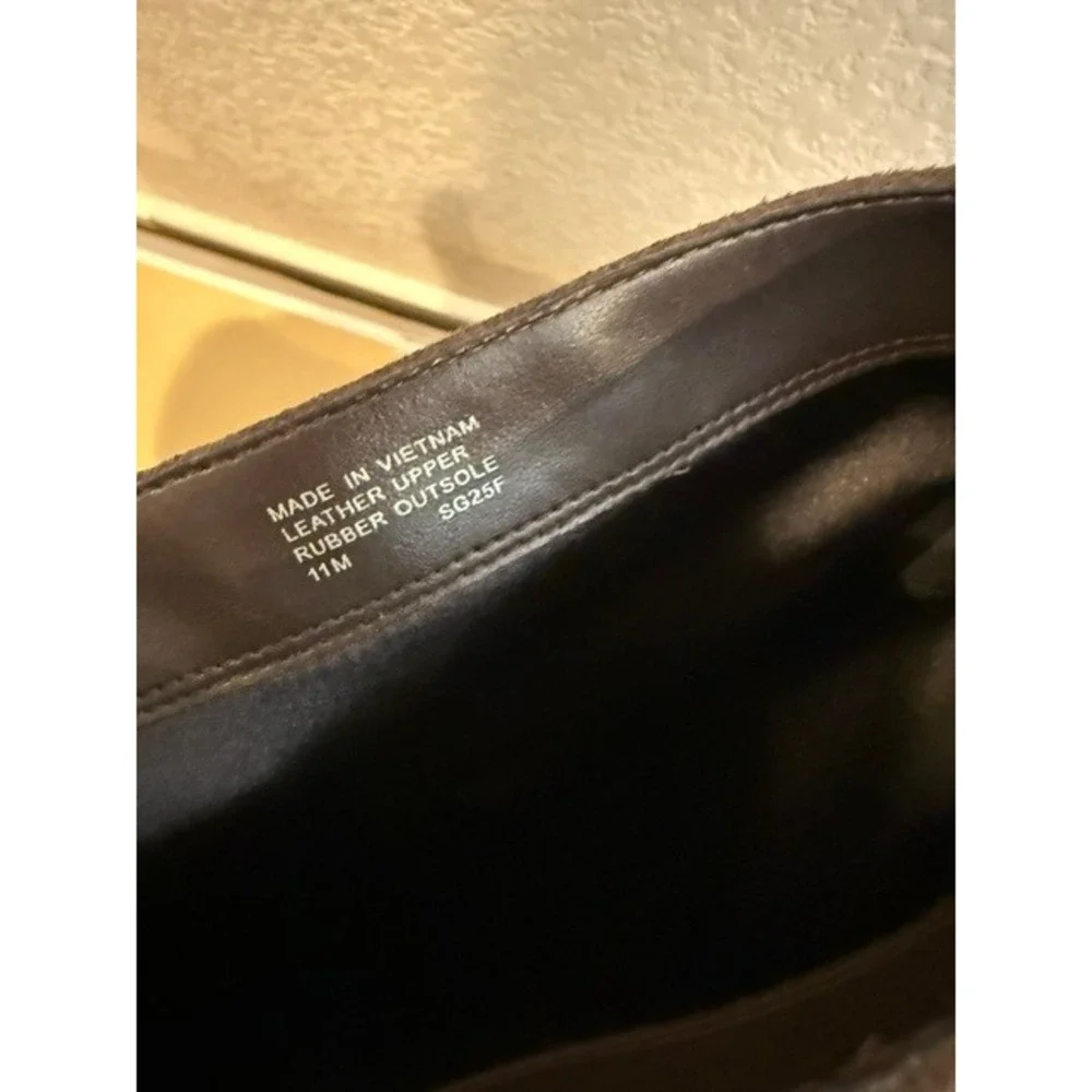 Michael Kors SG25F Brown Suede Slouchy Pointed Toe Kitten Heel Boots Womens 11M